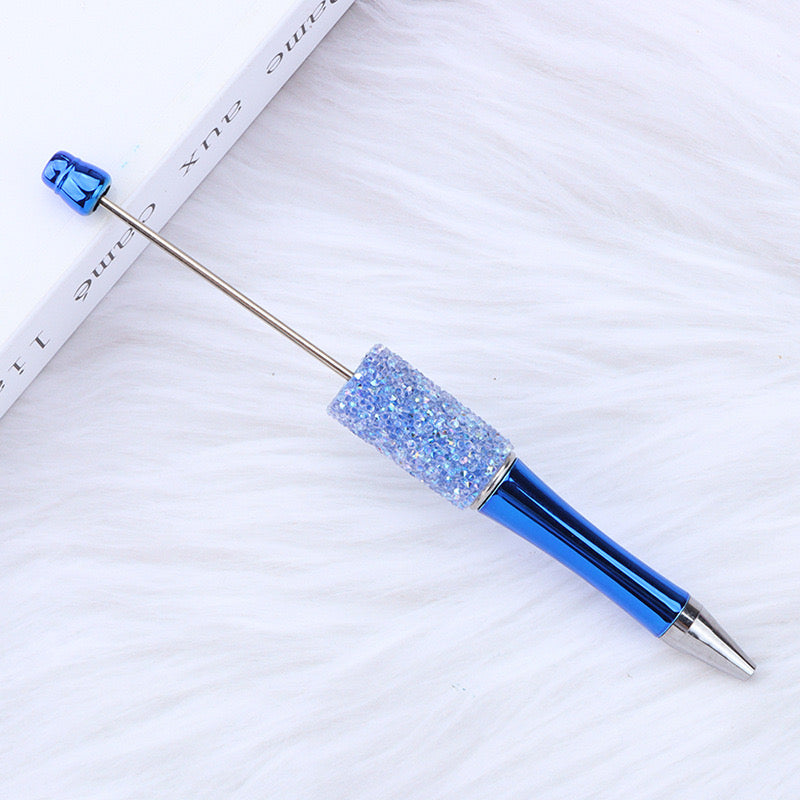 (Minimum 30PCS )Beadable Pens UV Print Metallic, Fluffy, Crushed Diamond, Pearl-encrusted Various Styles Mixed Ballpoints