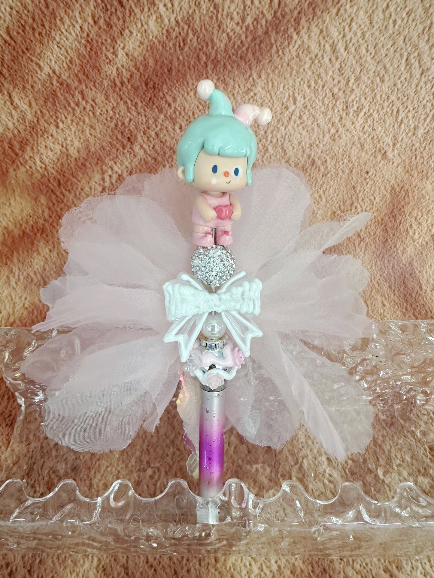 1PCS Handmade Luxury Branded Doll Decorated Beadable Pen